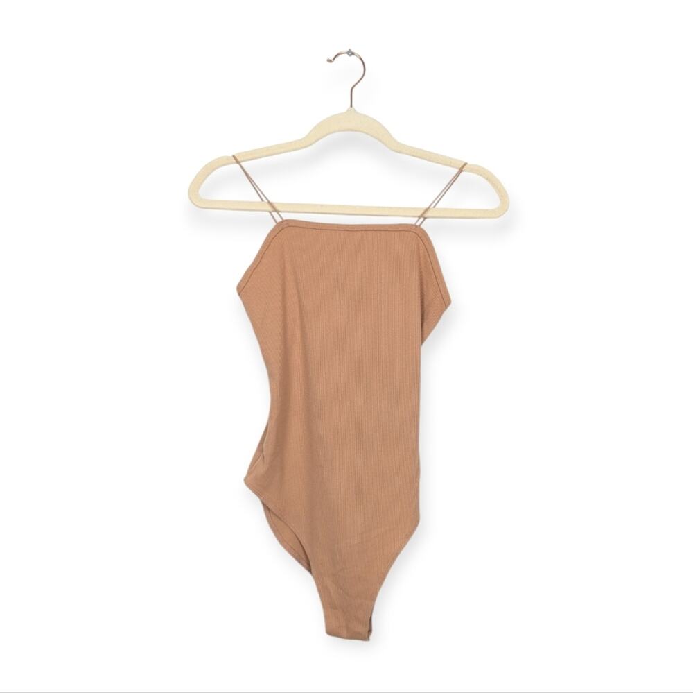 NWT Wild Fable Nude Tan Ribbed Bodysuit
